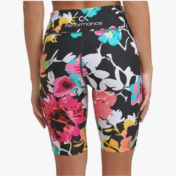 Calvin Klein Performance Women's High-Waist Bike Shorts Size L 🆕 - Picture 2 of 8